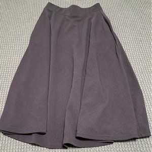 Flowing A-line Midi Skirt